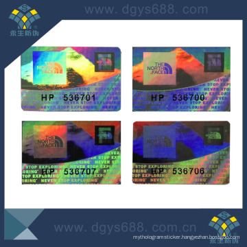 Custom Security Laser Hologram Label